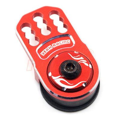 Yeah Racing Aluminum Plate Servo Saver Red #YA-0557RD