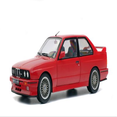 SOLIDO - BMW - M3 E30-1990 Collectible Miniature Car, 1801502, Red