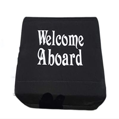 Custom Embroidered Welcome Aboard Boat Boarding Mat Gunwale Cover