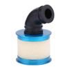 RC Car Air Filter, Sponge Open Design Aluminium Alloy Construction 1/10 Scale Filter for Off-Road RC Trucks, Racing Enthusiasts and Hobbyists(Blue) view 1