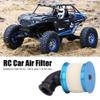 RC Car Air Filter, Sponge Open Design Aluminium Alloy Construction 1/10 Scale Filter for Off-Road RC Trucks, Racing Enthusiasts and Hobbyists(Blue) view 2