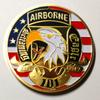 101st Airborne Screaming Eagles Army Airborne Assault Freedom Military Challenge Art Coin view 1