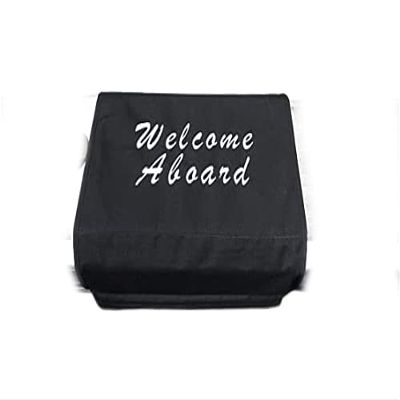 Embroidered Welcome Aboard Gunnel Cover Boarding Mat for Boat