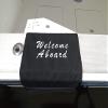 Embroidered Welcome Aboard Gunnel Cover Boarding Mat for Boat view 2