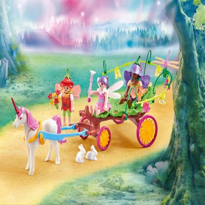 Playmobil 9823 Add-On Children Fairies with Unicorn Carriage