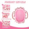 Rakki Dolli Doll Carry Cot Set, Soft 3PC Set Includes Cot, Mattress and Pillow, Pink Flower Doll Bassinet, Fits for 10-12 Inch American Girl Dolls view 4