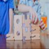 SumBlox Original Size Basic Set of 76 Math Building Blocks - STEM Solid Wood Educational Number Blocks, Includes 80 Activity Cards. view 2