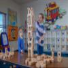 SumBlox Original Size Basic Set of 76 Math Building Blocks - STEM Solid Wood Educational Number Blocks, Includes 80 Activity Cards. view 3