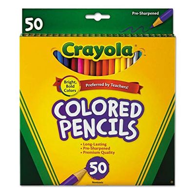 Crayola Colored Pencils - 50 per Pack - 12 Packs per case.