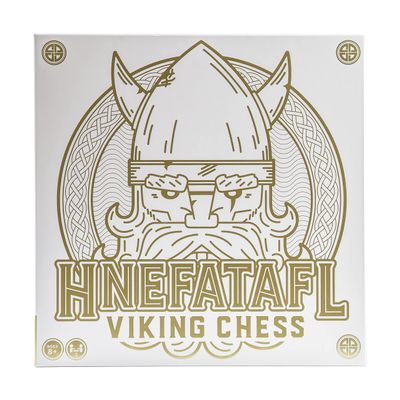 Hnefatafl, Two Player Strategy Game with Wooden Game Board, for Kids and Adults