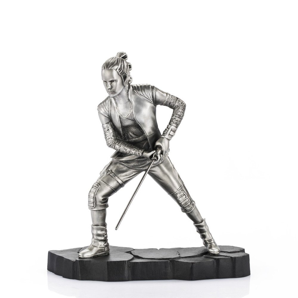 Royal Selangor Hand Finished Star Wars Collection Pewter Limited Edition Rey Statue Gift