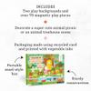 Petit Collage: Animal Friends Magnetic Game Board with Mix & Match, Ideal for Ages 3+, Includes Mag Play Scene Treehouse Party, 74 Count view 2