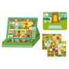 Petit Collage: Animal Friends Magnetic Game Board with Mix & Match, Ideal for Ages 3+, Includes Mag Play Scene Treehouse Party, 74 Count view 3