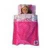 18" Doll Mattress & Bedding Set, Pink Floral view 2