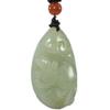 1.7" China Certified Nature Hetian Nephrite Jade Fortune Rat Hand Carved Necklace Pendants 0980 view 1