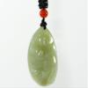 1.7" China Certified Nature Hetian Nephrite Jade Fortune Rat Hand Carved Necklace Pendants 0980 view 3