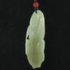 2.8" China Certified Nature Hetian Nephrite Jade Lucky Corn Fine Carved Necklace Pendants view 1