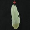 2.8" China Certified Nature Hetian Nephrite Jade Lucky Corn Fine Carved Necklace Pendants view 2