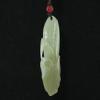 2.8" China Certified Nature Hetian Nephrite Jade Lucky Corn Fine Carved Necklace Pendants view 3