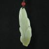 2.8" China Certified Nature Hetian Nephrite Jade Lucky Corn Fine Carved Necklace Pendants view 4