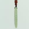 2.3" China Certified Nature Hetian Nephrite Jade Siyam Double Carved Necklace Pendants view 4