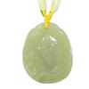 2" China Certified Nature Hetian Nephrite Jade Blessing Kwan-yin Hand Carved Necklace Pendants 0987 view 1