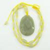 2" China Certified Nature Hetian Nephrite Jade Blessing Kwan-yin Hand Carved Necklace Pendants 0987 view 4