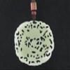 2.2" China Certified Nature Hetian Nephrite Jade Auspicoius Dragon Hollow Carved Necklace Pendants 0983 view 2