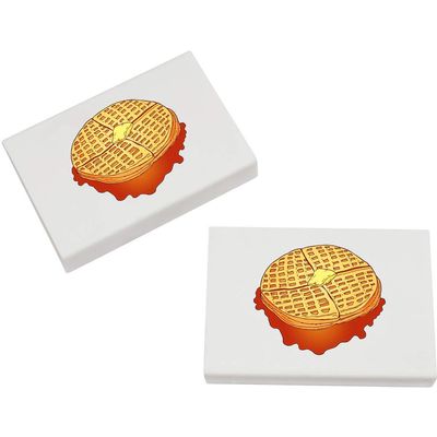 Azeeda 2 x 45mm 'Waffles with Syrup' Erasers/Rubbers (ER00019131)