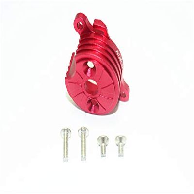 GPM For Tamiya T3-01 Dancing Rider Trike Upgrade Parts Aluminum Motor Mount With Heat Sink Fins - 1Pc Set Red