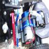 GPM For Tamiya T3-01 Dancing Rider Trike Upgrade Parts Aluminum Motor Mount With Heat Sink Fins - 1Pc Set Red view 3