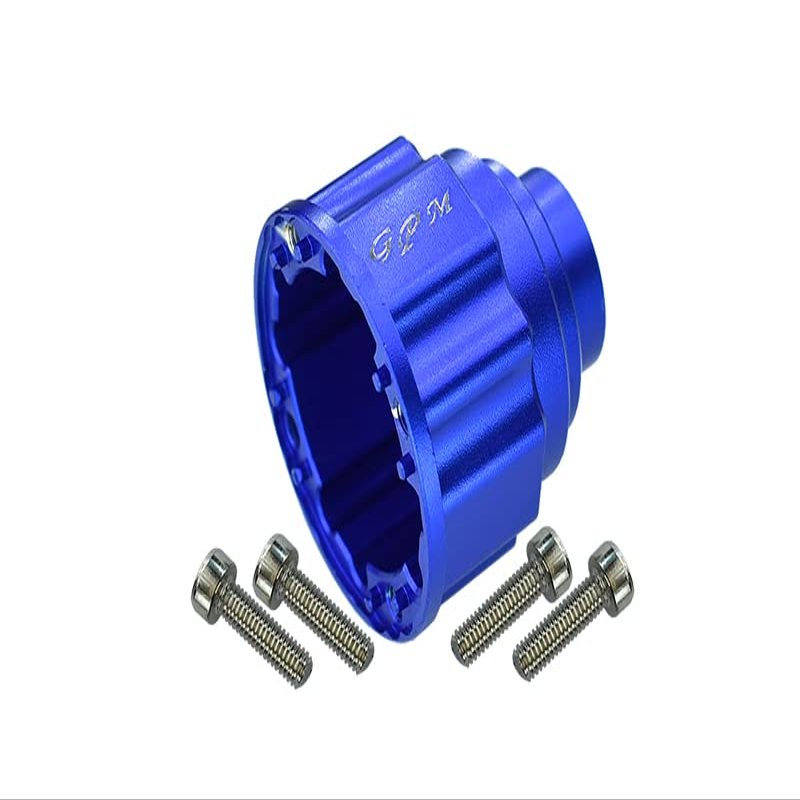 GPM for Traxxas Unlimited Desert Racer 4X4 (#85076-4) Upgrade Parts Aluminum Front Or Center Diff Case - 1Pc Set Blue