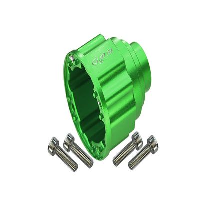 GPM for Traxxas Unlimited Desert Racer 4X4 (#85076-4) Upgrade Parts Aluminum Front Or Center Diff Case - 1Pc Set Green