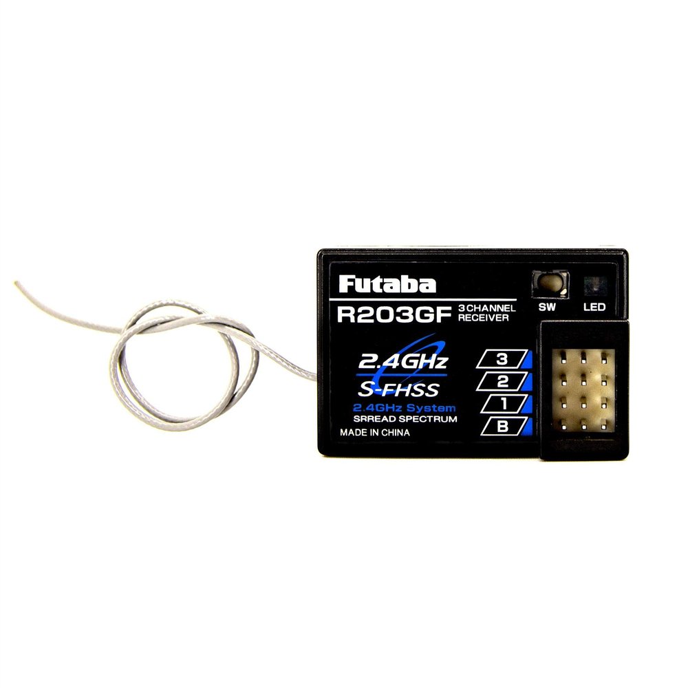 Futaba 01102237-3 R203GF 2.4GHz S-FHSS 3-Channel Receiver