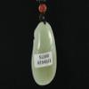 1.8" China Certified Nature Hetian Nephrite Jade Wealth Fish and Ruyi Fine Carved Necklace Pendants view 4
