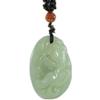 1.5" China Certified Nature Hetian Nephrite Jade Wealth Smart Pixiu Fine Carved Necklace Pendants 0974 view 1