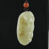 1.7" China Certified Nature Hetian Nephrite Jade Blessing Bat and Ruyi Fine Carved Pendants view 4