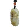 2.4" China Certified Nature Hetian Nephrite Jade Arhat Amulet Fine Carved Necklace Pendants 0953 view 1