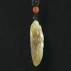 2.4" China Certified Nature Hetian Nephrite Jade Arhat Amulet Fine Carved Necklace Pendants 0953 view 3