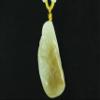 2.4" China Certified Nature Hetian Nephrite Jade Arhat Amulet Fine Carved Necklace Pendants 0957 view 2
