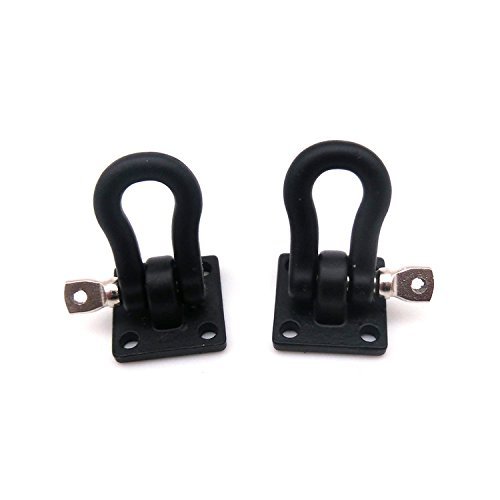1 Pair Metal Trailer Hook Black for 1/10 RC Crawler SCX10 TRX-4 Truck