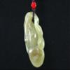 2.1" China Certified Nature Hetian Nephrite Jade Wealth Gourd Fine Carved Necklace Pendants view 3
