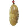 2.2" China Certified Nature Hetian Nephrite Jade Fortune Toad and Persimmon Hollow Carved Necklace Pendants 0962 view 1