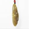 2.2" China Certified Nature Hetian Nephrite Jade Fortune Toad and Persimmon Hollow Carved Necklace Pendants 0962 view 3