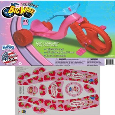The Original Big Wheel Trike Red/Blue Limited Edition for Girls 16" w/Strawberry Shortcake Decals