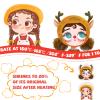 225PCS Shrinky Dink Sheets Keychains Kit,Shrink Plastic Sheets Kit with 25PCS Shrinky Dink Paper,100PCS Keychains and Open Iron Ring for Kids Creative Craft Marking,Handprint(8x5.7inch/20x14.5cm) view 3