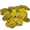100Pcs Plastic Play Coins Gold Pirate Treasure Hunt Coins Toys for Kids Party Theme Props Decoration,Party Favor,Lucky Draw Games, Great for Kids, Toddlers, Teachers view 1