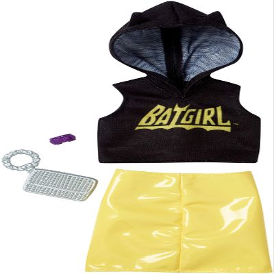 Barbie Clothes: DC Comics Batgirl Hoodie Doll, Skirt & 2 Accessories