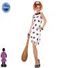 ATOSA Caveman 53884 Costume Cavewoman Woman M-L White-Carnival view 2