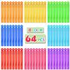 Bubble Wands Halloween Party Favors Pack of 64, Mini Neon Bubble Wands | Odor-Free Non-Toxic Kids Bath Toy/Birthday Treats Bubble Maker Toys for Kids | Outdoor Summer Events & Celebration Toy Gift view 3